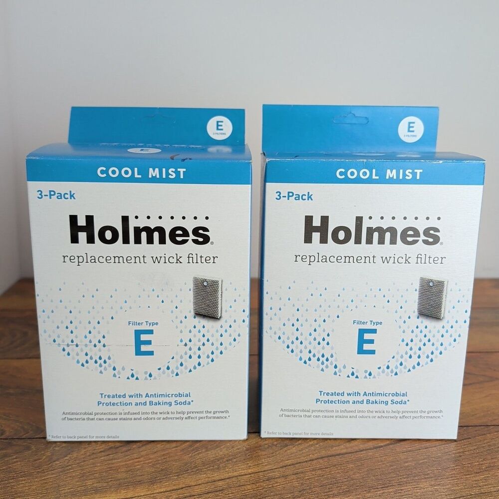 Holmes/Sunbeam/Bionaire Cool Mist Humidifier Wick Filter Type E 3-Pack Lot of 2